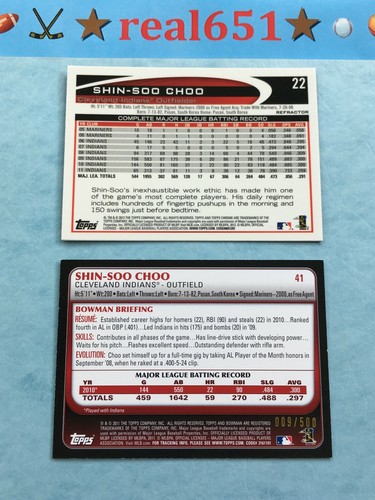 2002+ SHIN-SOO CHOO Rookie-SP-Base Lot x 20 Bowman Gold BDP162 Purple Blue /500 - Picture 9 of 11