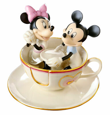 【美品】LENOX ミッキー ミニー tea cup Lenox Disney Mickey's Teacup Twirl Figurine Minnie Mouse Mad Tea