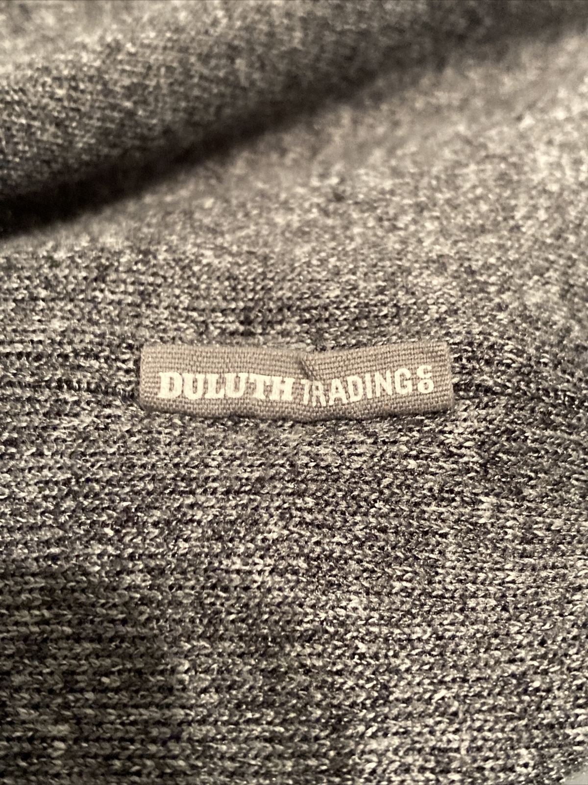 Duluth Trading Co River Falls Snap Mock Pullover Mens XL Gray Relaxed Fit Poly