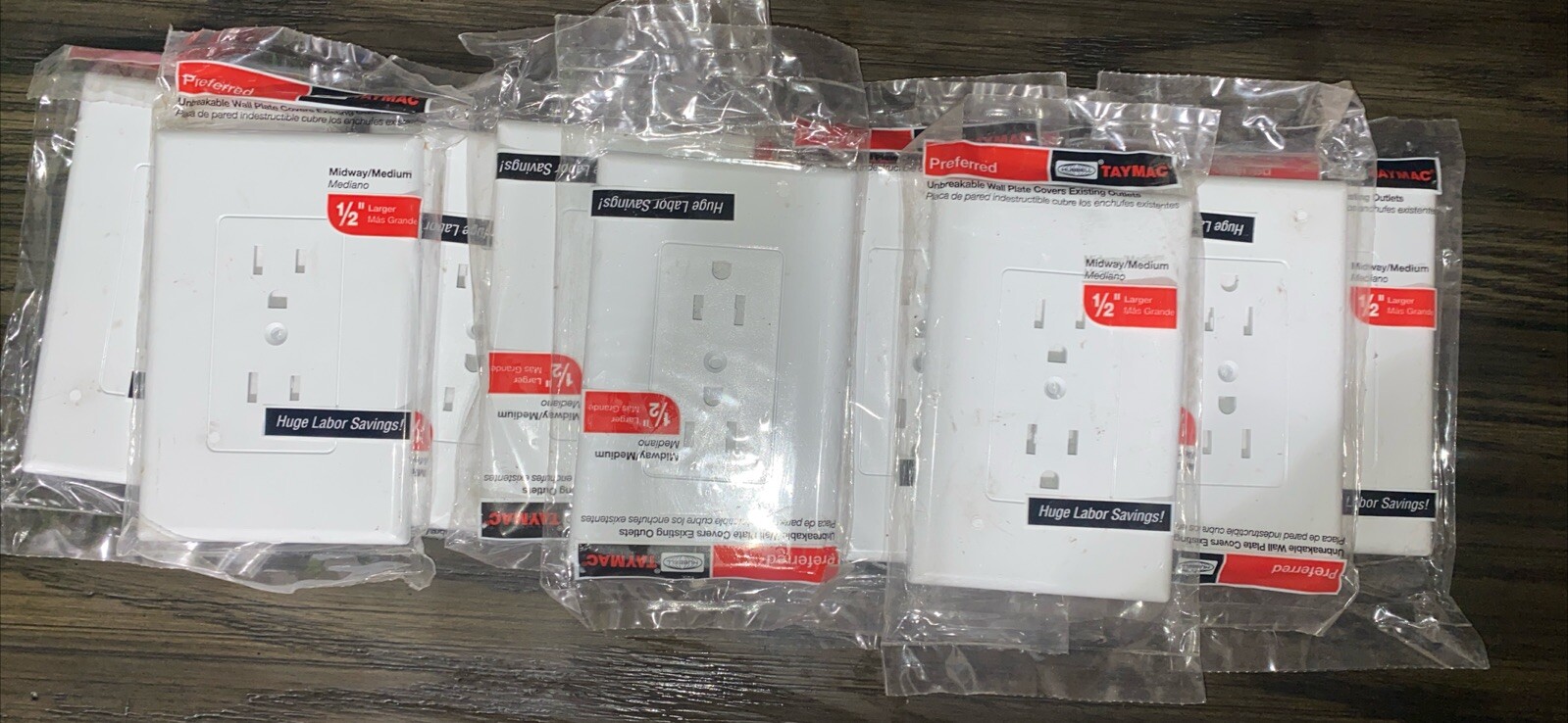 Duplex, 1 Gang, White Qty 10