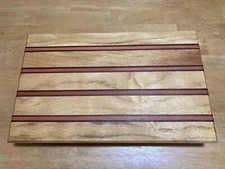 Handcrafted Exotic Wood Edge Grain Serving, Charcuterie or Cutting Board