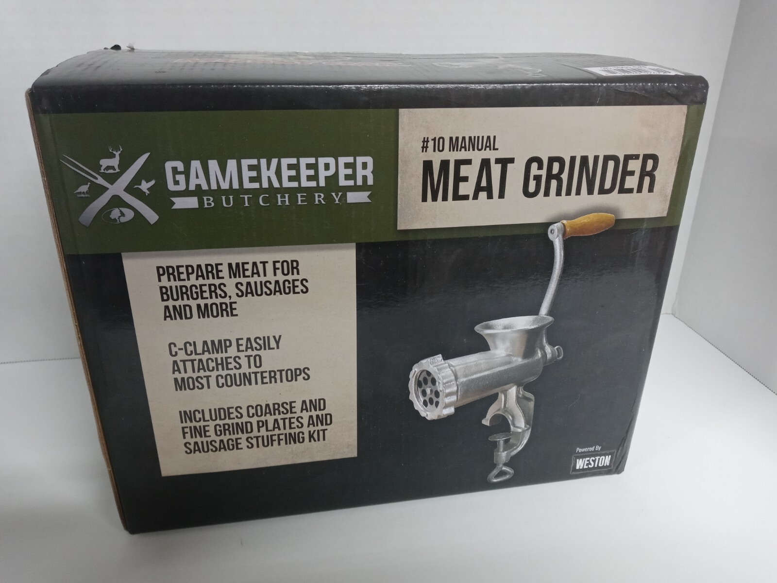Weston 10 Manual Meat Grinder and Sausage Stuffer Gamekeeper Deer (New