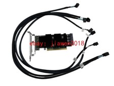 DELL R730xd SERVER SSD NVMe PCIe EXTENDER EXPANSION CARD P31H2 GY1TD with cables