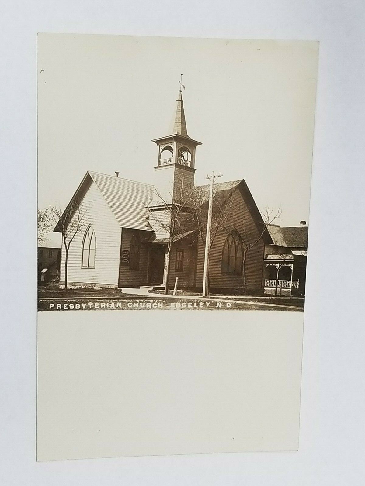 Early 1900s RPPC PRESBYTERIAN CHURCH EDGELEY NORTH DAKOTA ND Antique eBay