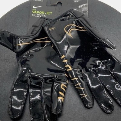 Nike Vapor Jet 6.0 Football Gloves Medium- Black/Gold