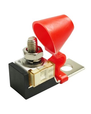 200A MRBF Terminal Fuse Block 58V DC 5/16'' Single Stud Marine Battery Fuse