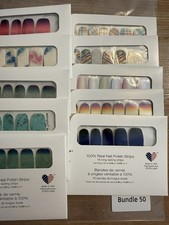 Color Street Nail Polish Strips Bundle of 10 Glitter Design New Sealed retired