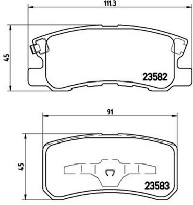 BREMBO Bremsbelagsatz Scheibenbremse PRIME P 54 031 für CHRYSLER CITROËN ASX C4