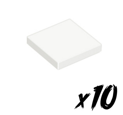10x LEGO 3068   2x2 Tile   Fliese   weiß   white