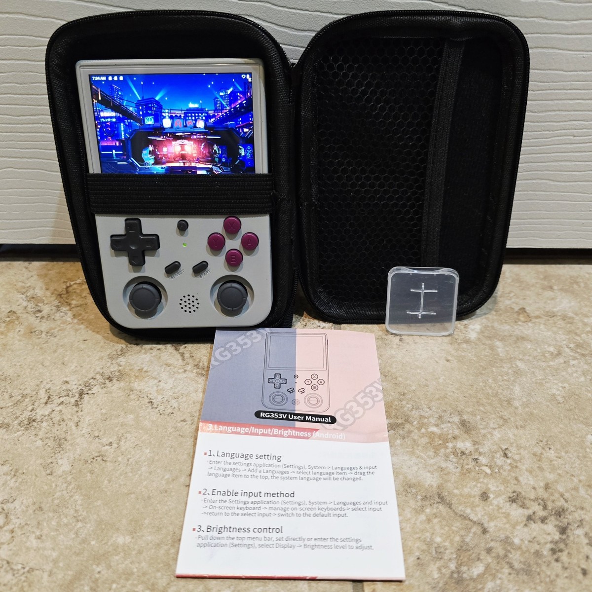 ANBERNIC RG353V Retro Handheld Game Console 64GB TF Card Dual OS