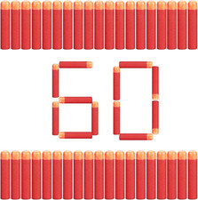 60 PCS Mega Dart Refill Pack 9.5CM Compatible with Nerf Mega Guns