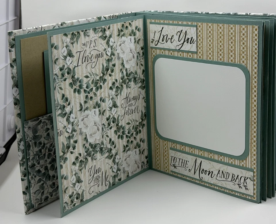 Свадебный мини-альбом Love Makes The World Go Around 6 дюймов x 6 дюймов - Изображение 4 из 4