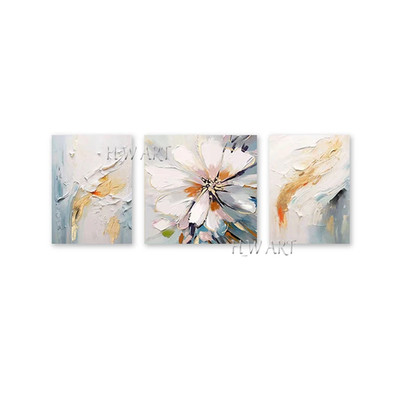 Textured Canvas Oil Painting, Handmade Abstract Wall, 3PCS Art, Beautiful Pictur