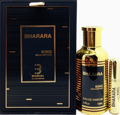 #ad Bharara King Gold Edition Eau De Parfum Spray For Men 3.4 Oz 100 ml Brand New $32.98