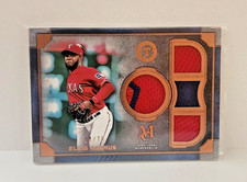 2019 Topps Museum Collection Elvis Andrus Quad Relic Copper /75