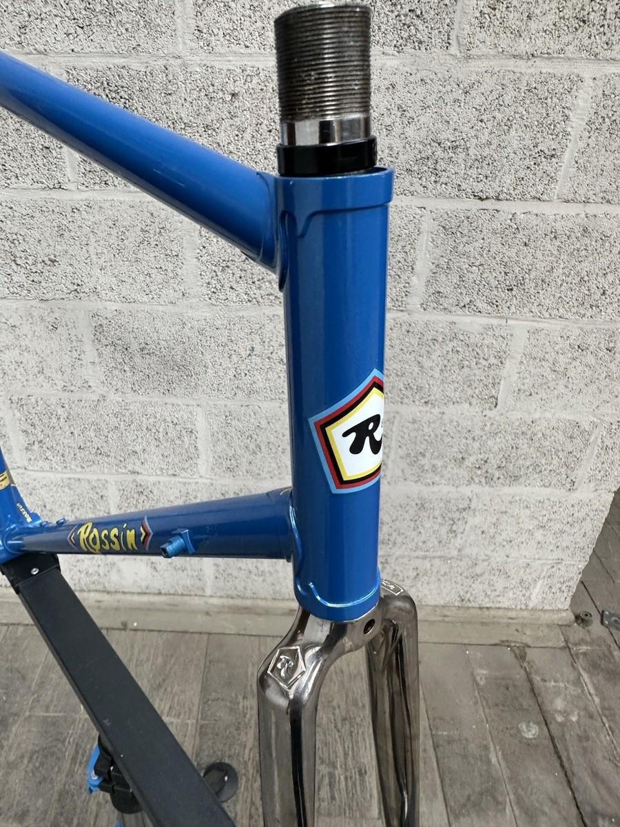 Vintage Rossin Record Frame Frameset 56 x 56cm BLUE MET & CHROME