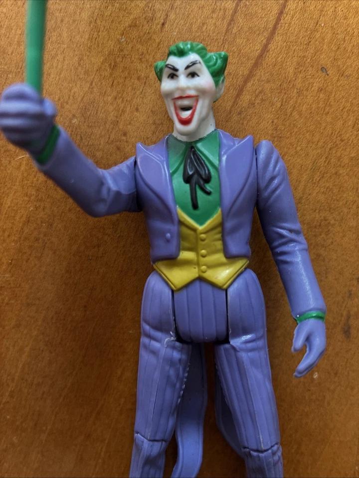 'Joker' con MAZO ORIGINAL 1984 Kenner Super Powers, sin tarjeta, desgaste menor, funciona Foto 3 de 4
