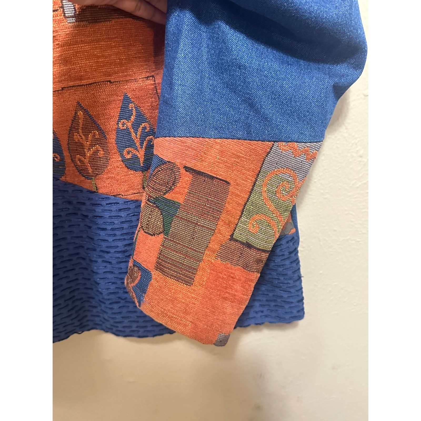 Parsley & Sage Jacket M Patchwork Multicolor Butt… - image 15