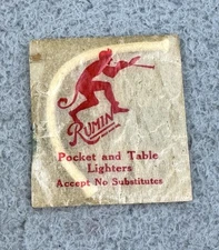 Vintage Rumin Lighter Wick Devil Ad Red Devil For Pocket And Table Lighters