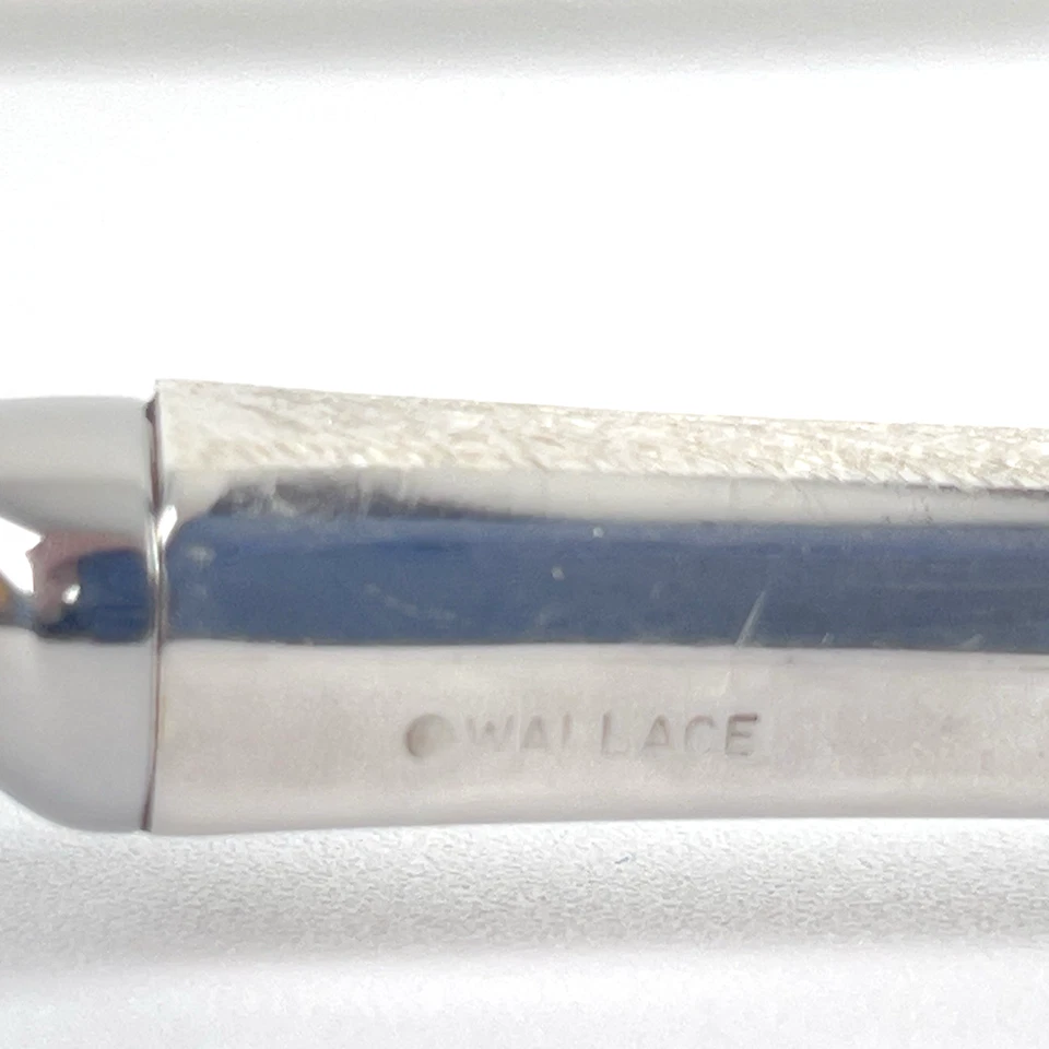 Servidor de pasteles/pasteles Wallace de encaje español de plata de ley 11,25" mediados de siglo EE. UU. Foto 4 de 4