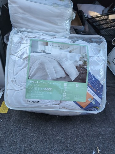 Macy's Down Comforter Full Queen $500 Down Comforter From Macy's Charter Club... - Picture 11 of 19