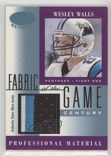 2001 Leaf Certified Materials Fabric of the Game Century 14/21 Wesley Walls 0rx8