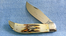 Case 1976 Unused 4 Dot 5172 Pristine Gray Etch Stag Bulldog Clasp Knife