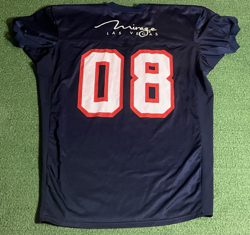 The Mirage Las Vegas Hotel & Casino Team Nike Pro Cut 08 Blue Football Jersey XL