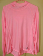 WOMEN'S Under Armour Coral Hooded PULLOVER LARGE Lightweight Hoodie Threadborne
