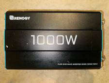 Renogy 1000W Pure Sine Inverter 11-15V DC to 115V AC USB RNG-INVT-1000-12V-P2