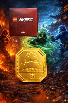 LEGO NINJAGO 15th Anniversary Gold Coin Exclusive To Legoland Ninjago Days 2026