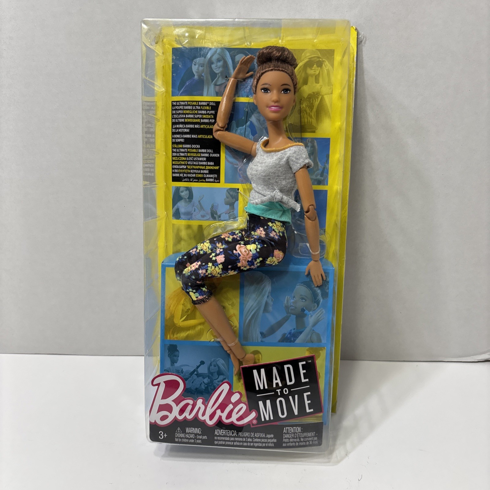 MATTEL 2017 BARBIE MADE TO MOVE DOLL NEW UNOPENED Package Damage See Pics