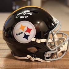 Joe Greene Autographed HOF ‘87 Pittsburgh Steelers FS Replica Helmet Beckett