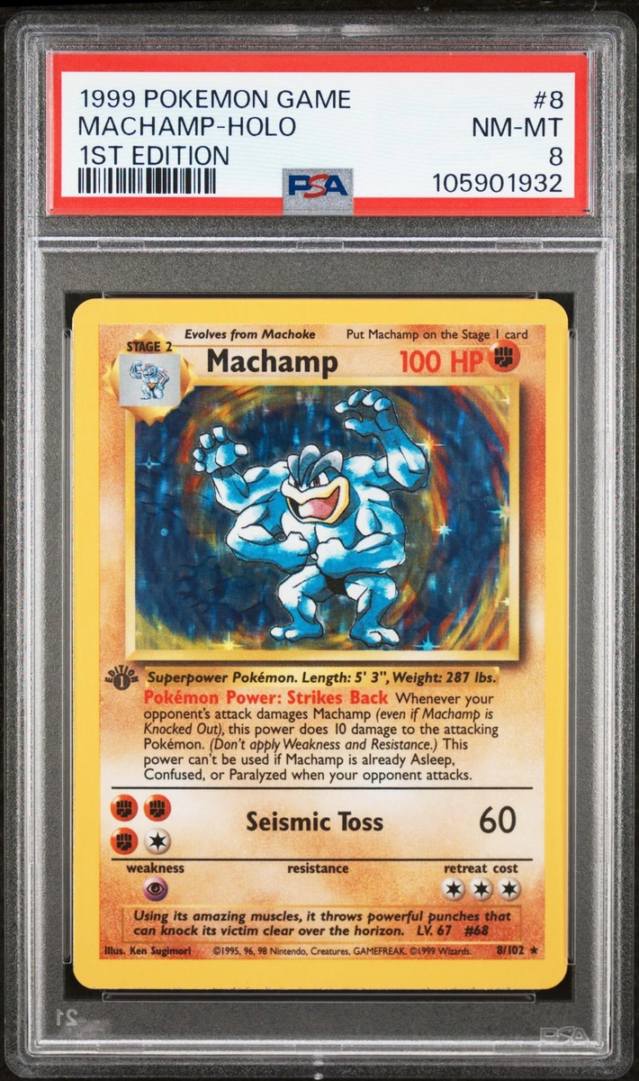 Machamp Pokémon TCG Holo Rare Individual Collectible Card Game