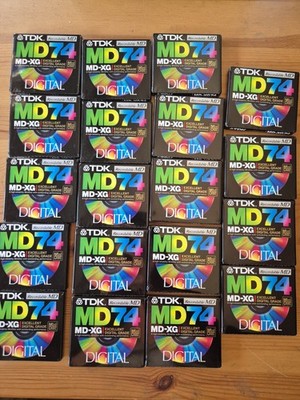 19 MD Minidisc TDK MD 74 neu in Folie Unbespielt