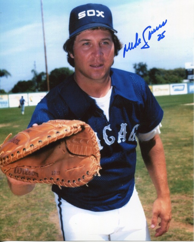 MIKE SQUIRES Signed color 8x10 Photo Chicago White Sox 1983 AL West Champs  COA
