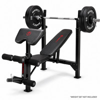 Heavy Duty Olympic Weight Bench Adjustable Home Gym MARCY Leg Developer/Preacher