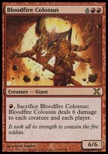 Bloodfire Colossus -Foil Medium Play MTG 10th Edition