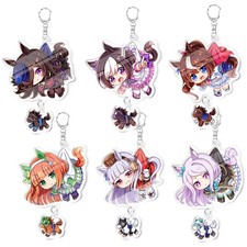 Uma Musume Pretty Derby Rice ShowerTokai Teio Mejiro Suzuka Acrylic Keychain 6pc
