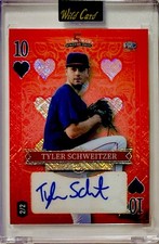 2024 Wild Card 5 CD Stacked Deck TYLER SCHWEITZER PRC AUTO 2/2 Red Shimmer