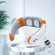 Electric Heating Cervical Neck Massager Muscle Pulse EMS Massage Pain Relief