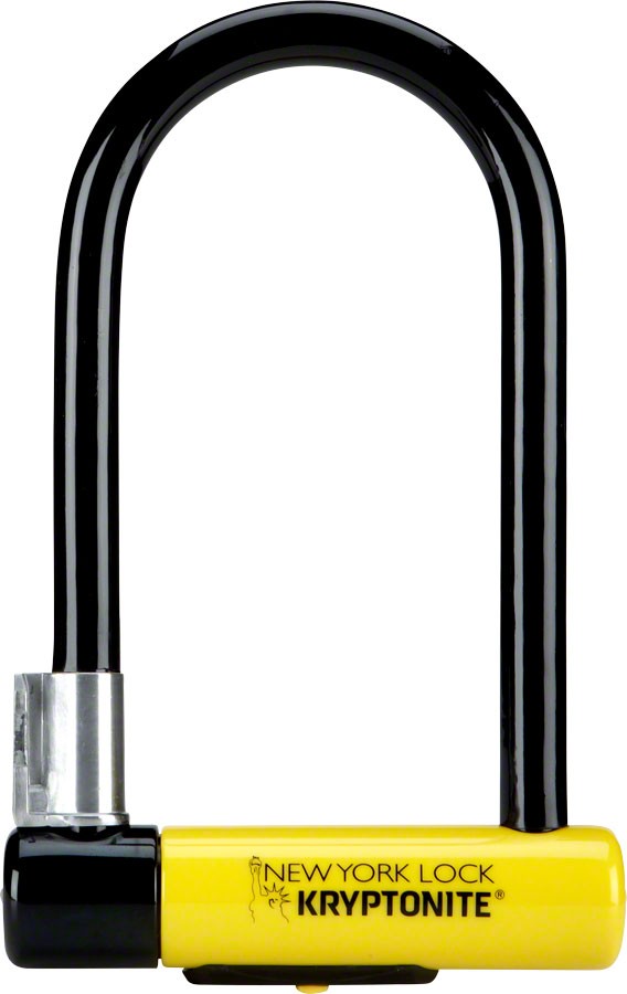 Kryptonite York U-Lock - 4 x 8 Keyed Black Includes Bracket 
