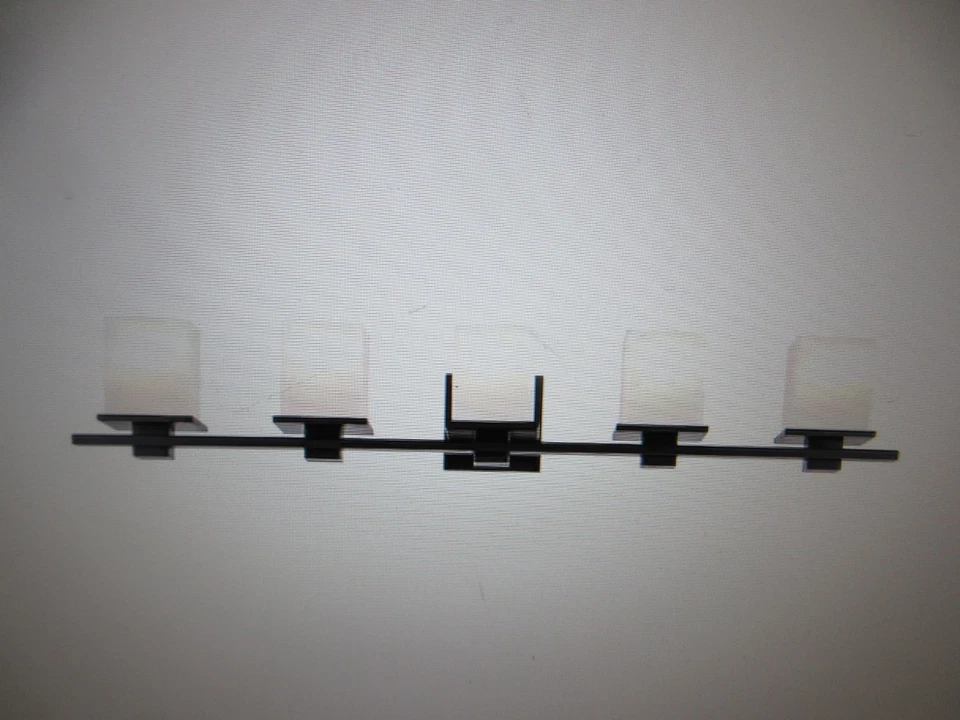 Kichler Tully 40.25 in. 5-Light Black Soft Modern Bathroom Vanity Light - Image 4 of 4