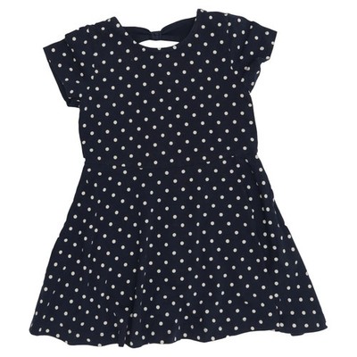 Lindex Kids, Kleid, Größe: 92, Blau/Weiß, Baumwolle/Elasthan, Gepunktet #Djr