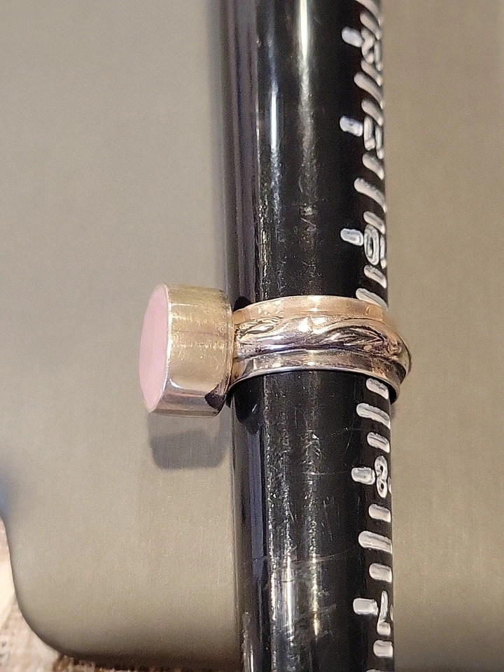 Silpada Plata de Ley 925 Rosa Cuarzo Talla 9 Foto 4 de 4