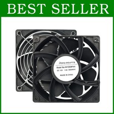 120x38mm 12V DC High CFM Fan Duo for PC Cooling - 2 Pack
