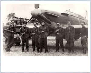 WWII RAF Hawker Hurricane Crew Portrait RAF Museum Photograph Ref P10963