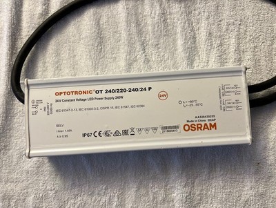OSRAM Optotronic Ot240/220-240/24p 24V Konstante Volt LED Netzteil
