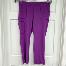 NWT Cherokee Certainty Anti- Microbial Scrub Pants Violet Purple L Petite Scrubs