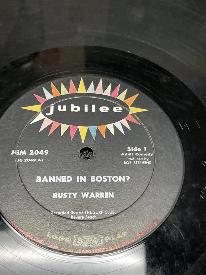 Rusty Warren – Banned In Boston?(33/12"/1963) JGM-2049 Jubilee Vinyl LP "Live " Foto 3 de 4
